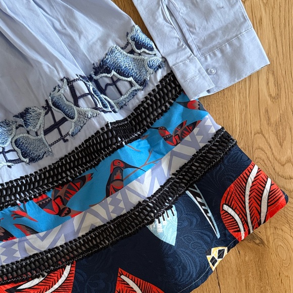 Maje Blue and Multicolor Dress - Picture 3 of 6